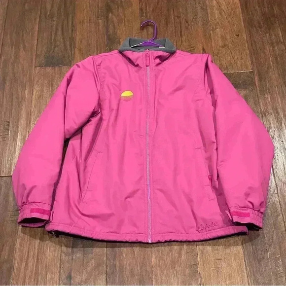 Large Cabela’s Pink Jacket with Gray Liner - Picture 1 of 11